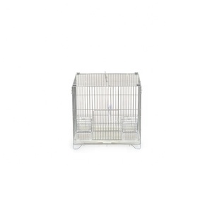 Commercio all'ingrosso di colore bianco uccello allevamento gabbia di casa con rete metallica - Product Image 1