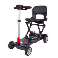 Ventes d'usine JBH, scooter électrique léger à 4 roues en fibre de carbone, valise légère pour personnes handicapées