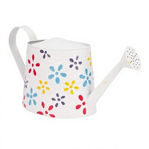 Arrosoir au design fantastique, taille et forme personnalisables, arrosoir pour plantes, couleur blanc galvanisé. - Product Image 1