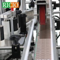 Machine d'étiquetage automatique RICIO pour boîtes en plastique à double coin avec impression laser des étiquettes