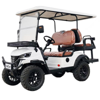 Nouvelle conception 2026, voiturette de golf électrique personnalisable 4 places, moteur 60V 4KW, pneus tout-terrain, 35KM/H, autonomie 90km, certifiée CE/EEC