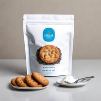 Bolsa con fuelle lateral de plástico PET resellable con cierre zip, barrera de oxígeno, grado alimenticio, 8oz 16oz, para nueces de macadamia, marca privada