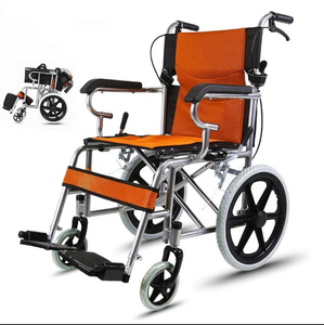 AMAIN Fauteuil roulant manuel pliable en acier inoxydable <span class=keywords><strong>pour</strong></span> la réadaptation des personnes âgées Fauteuil roulant léger - Product Image 6