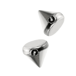 Clous coniques argentés OEM, clous punk pour vêtements, vestes en cuir, chaussures, sacs, rivets pour bricolage - Product Image 4