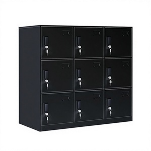Modern Steel <b>Lockers</b> with Key Locks for Office School Commercial Use Industrial Design Durable Storage Cabinet - Product Image 3