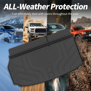 Tapis de coffre TPE sur mesure <span class=keywords><strong>pour</strong></span> Chevrolet Chevy Traverse 2024-2026, GMC Acadia et Buick Enclave 2025 – <span class=keywords><strong>Plateau</strong></span> de protection de chargement 3D à balayage laser - Product Image 4