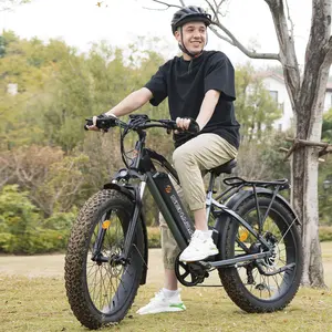 UK Hot Sale 26inch electric bike chopper Fat Bike Vintage Electric bike 48v 500w Electric Bicycle