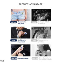 Gel parfumé de poche portable très vendu avec logo personnalisé parfum solide déodorant naturel marque privée
