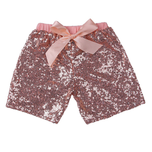 En stock - Shorts d'été pour filles avec sequins et nœud - Collection Boutique pour bébés - Product Image 6
