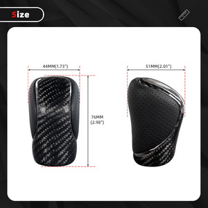 Lexus Carbon Fiber Gear <b>Shift</b> <b>Knob</b> Black Ergonomic Fit For ES300h ES350 GS350 GX460 IS350 NX300 - Product Image 2
