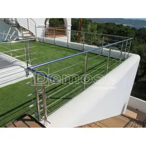 Home Balkon Vorgefertigte modulare Geländer Einkaufs zentrum Spiral glas Treppe Balustraden Handlauf Geländer Kabels eil stange