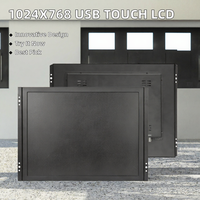 Écran LCD TFT de bureau 1024 x 768 LVDS 4:3, nouvel écran avec écran tactile pour système POS