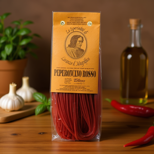 Linguine Peperoncino Lorenzo Il Magnifico G250X8 4120 Pasta de Trigo Duro Premium Sin Refinar en Bolsa - Product Image 3