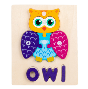 Động vật 3D câu đố cho trẻ mới biết đi Montessori giáo dục bằng gỗ ghép hình đồ chơi có tính năng con chó giáng sinh nhật quà tặng cho trẻ mẫu giáo - Product Image 6