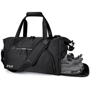 Bolsa de deporte al aire libre portátil con logotipo personalizado y bolsa de viaje con cierre de cremallera, bolsa de lona de viaje <span class=keywords><strong>para</strong></span> entrenamiento con compartimento <span class=keywords><strong>para</strong></span> zapatos - Product Image 1