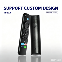 Control Remoto Universal para TV KEYUAN TY-21A con Código Fijo, Anti-Golpes, Control por Voz, Batería AAA, Alcance de 20m