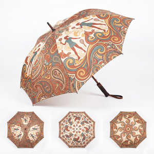 Parapluie de sport personnalisé, ouverture automatique, résistant au vent, poignée en EVA, tissu pongé, protection contre le soleil et la pluie, parapluie de golf avec logo - Product Image 2