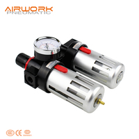 BFC2000 Airtac, filtre à air comprimé en alliage d'aluminium certifié CE, régulateur, unité de traitement combinée FRL, source 0-0,9 MPa