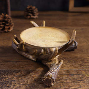 حامل شموع على شكل قرون غزال يونيكورن، زينة مكتبية، حرفة راتنجية، ديكور منزلي جديد رائج عبر الحدود، هدية للذكرى السنوية - Product Image 2