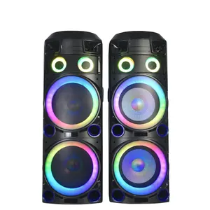 T Big power professional outdoor stage dj bass speakers active pair Speaker With USB/SD/FM/Bluetooth/microphone