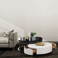 Table basse en marbre, Design en acier, ensemble de meubles de salon en métal nordique, table basse en marbre de luxe moderne