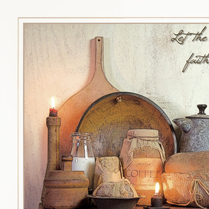 Bianco incorniciato HMS fede speranza per l'amore stampa d'arte per la decorazione della parete della cucina - Product Image 4