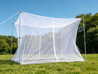 Moustiquaire triangulaire pliable portable pour une personne, légère, en polyester, pour le camping en plein air, tente anti-moustiques
