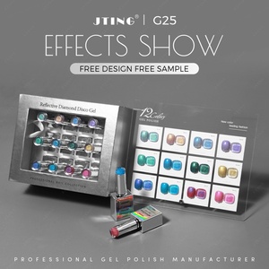 JTING - Juego de 12 Esmaltes de Uñas en Gel Reflectantes de 132 Colores, Diseño de Logotipo de Marca Personalizado, Muestra Gratuita, Suministros para Uñas OEM - Product Image 3