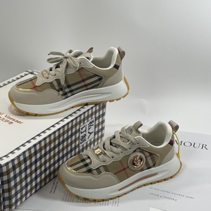 Chaussures de créateur de haute qualité, baskets de mode pour hommes et femmes, baskets décontractées lumineuses à lacets, souples et confortables, avec bout à carreaux, pour l'hiver, nouvelle collection - Product Image 5