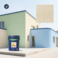 Pelapis Cair Akrilik Ramah Lingkungan Berwarna Italia untuk Permukaan Arsitektur Estetis Tahan UV untuk Dinding Interior & Eksterior