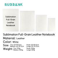 Sous-banque Élastique journal cahiers en cuir planificateur Journal Ledger Étudiants fournitures de bureau ébauches de sublimation personnalisé