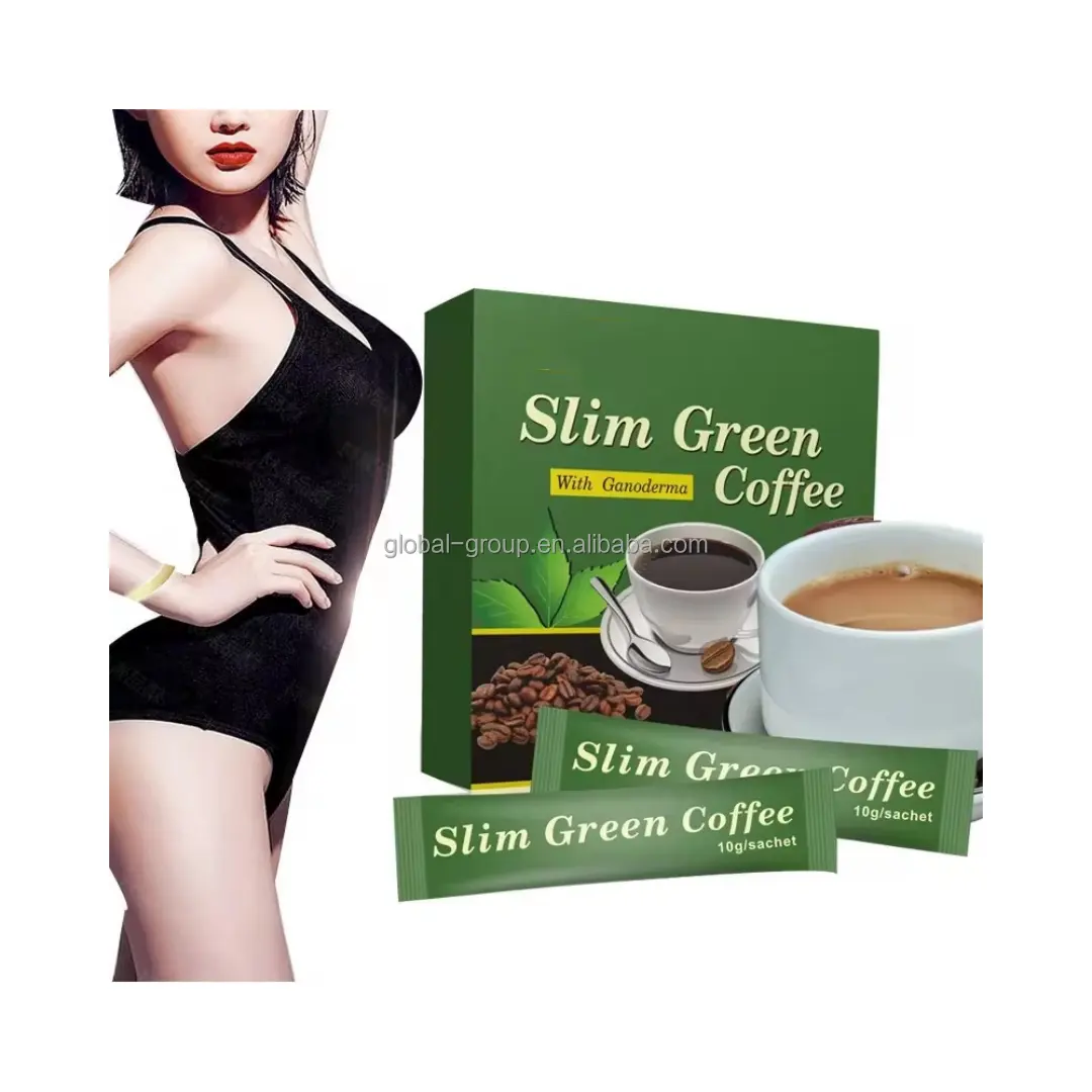 OEM hot selling sugar free slimming green coffee powder natural herbal extract weight loss green coffee