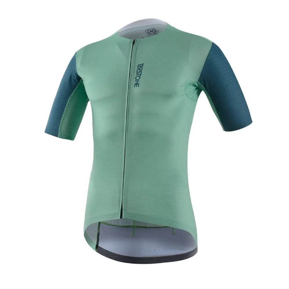 Light Weight Cycling Wear Seamless Bike Shirt Material Polyester Custom Design Men Team Bike Cycling Jersey