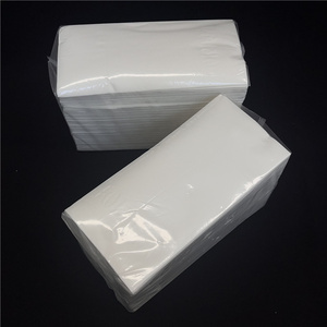 Prix de gros 1 pli Logo en relief blanc biodégradable comme un tissu non tissé Lingettes de nettoyage non pelucheuses Serviettes en papier sans poussière - Product Image 5