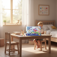 Kit de création de dinosaures et elfes aquatiques 3D pour enfants avec moule d'animaux marins, certifié EN71, cadeau de Noël et d'anniversaire