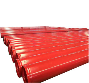 أنابيب حريق ASTM A795 مطلية باللون الأحمر من الفولاذ Sch40 للاستخدام في نظام مكافحة الحرائق في الشقق العراقية - Product Image 1