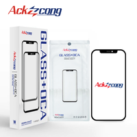 Lentille en verre avant Ackcong de haute qualité avec OCA pour la réparation et la remise à neuf des écrans des séries iPhone X-17, pièces de rechange