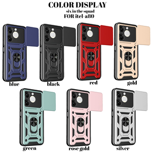 Funda Protectora para Infinix Hot 60 Pro 4G/Hot 12 Play/zero 40S, con Marco Deslizante para Lente, Anillo Magnético, TPU+PC, de Fábrica BAILI - Product Image 2