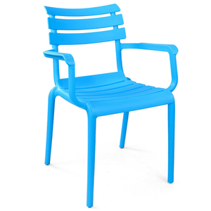 <span class=keywords><strong>Fauteuil</strong></span> contemporain empilable en <span class=keywords><strong>plastique</strong></span> PP coloré pour l'extérieur, jardin, cour, restaurant, cuisine, hôtel, parc - Extérieur - Product Image 2