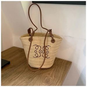 Bolsos Paja Gigante Pedro Palopa Marcie Marrón Barril Botega México Casete De Mano Bolsa Corazón Pequeño Haya - Product Image 2