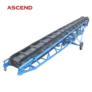 High efficiency conveying machine coal glass gravel rubber belt conveyor with rollers small custom belt conveyor