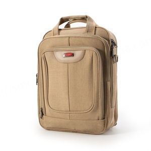 Diseño de moda personalizado Vintage geométrico impermeable lona Unisex Negro Mochila 36-55L - Product Image 2