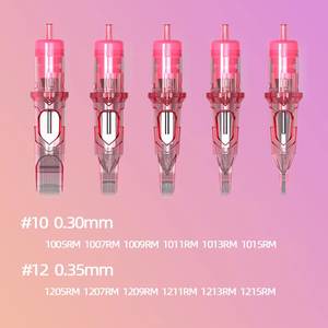 AMBITION 50 piezas/caja Cartuchos de Agujas Desechables para Tatuaje Rosa RL RM 1RL 3RL 5RL 7RL <span class=keywords><strong>9RL</strong></span> 11RL 13RL 15RL 5RM 7RM 9RM 11RM 13RM 15RM - Product Image 4