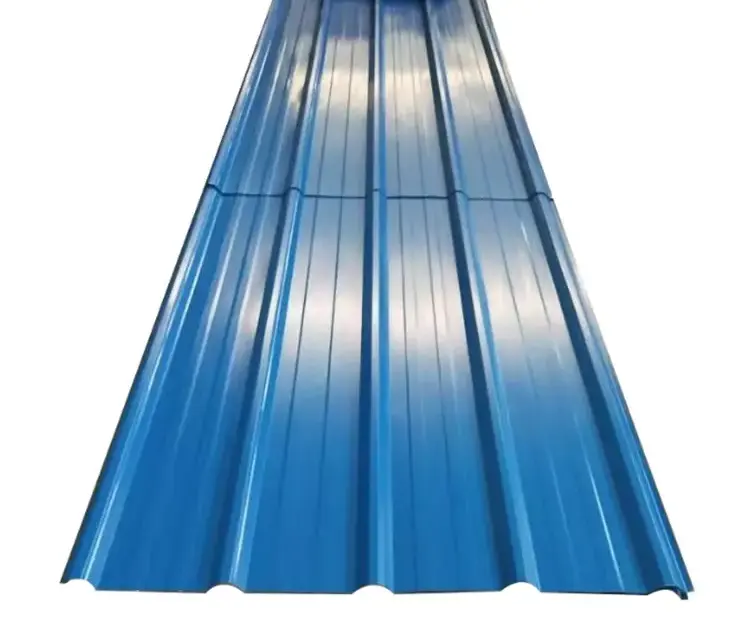 PPGI produttore piastra di copertura rivestita di colore in acciaio ondulato zincato 0.55mm lamiera corrugata prezzo del tetto