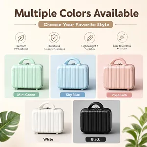 OEM Available 14" Mini Women Travel Cosmetic Case Multi-purpose Portable Storage <b>Box</b> <b>Makeup</b> Storage Luggage - Product Image 2