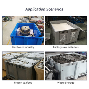 <span class=keywords><strong>OEM</strong></span> plastik palet kutusu toplu konteyner büyük iç hacmi ve büyük sağlamlık ile sert plastik palet kutusu - Product Image 4