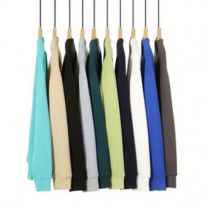 H5482 Vente en gros de sweats à col rond doublés en molleton français 100% coton 420 g/m², sweats à capuche et sweats pour hommes en grandes tailles - Product Image 2