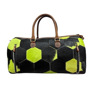 B S International 100% Genuine Cowhide Leather Vintage Unisex <b>Light</b> Weight Fashionable Football Design Large Travel Storage Bag - Product Image 5
