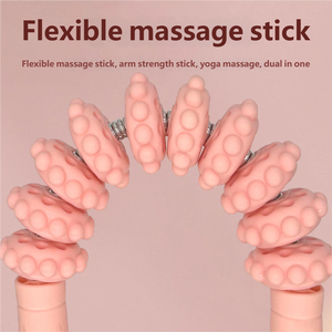 เครื่องนวดขาลดสัดส่วนแบบสิบล้อ พร้อมลูกกลิ้งหนาม 20 ลูก สำหรับยืดกล้ามเนื้อน่อง ผ่อนคลาย ใช้ได้กับเอวและแขน - Product Image 5