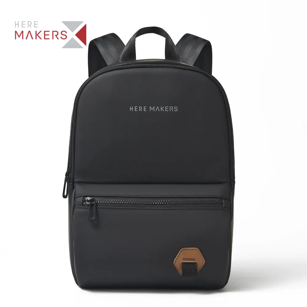 Kustom Pabrik Bahan Pu tas punggung uniseks ransel Laptop bisnis perkotaan tahan air